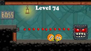 Red Ball 4 Two Orange Ball Level 74 screenshot 3