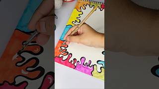 Front page of Art project 🎨🖌#diy #frontpage #trending #viral #project #colors #art #ytshorts #share