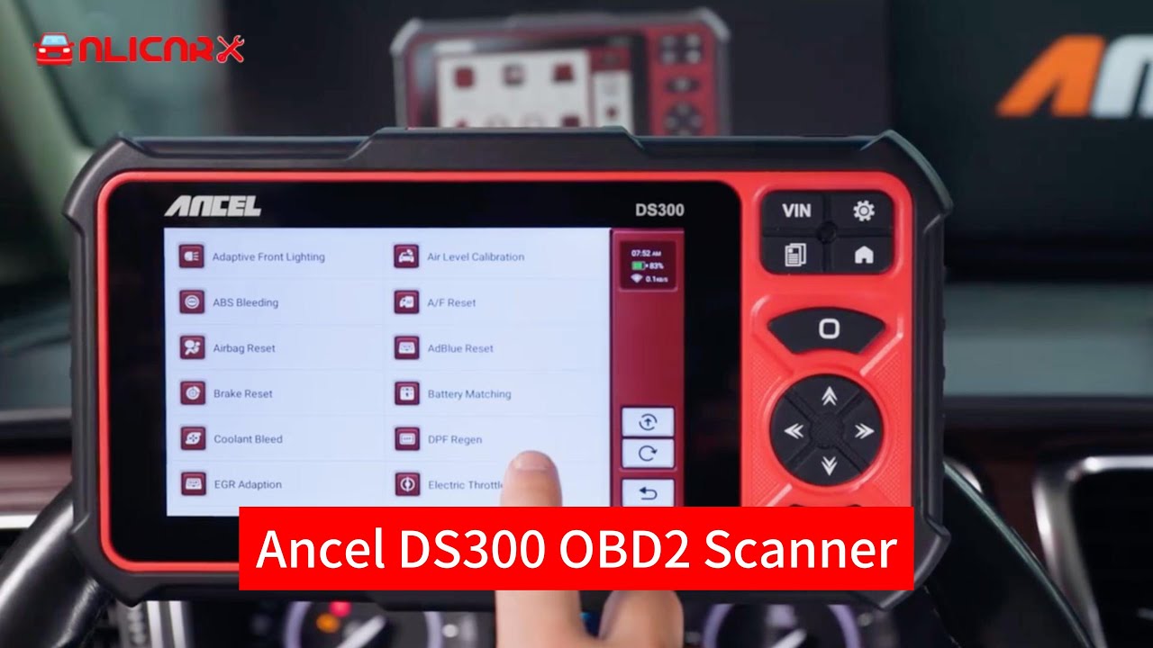 ANCEL DS300 OBD2 Automotive Scanner Bi-directional ECU Coding IMMO A/F Adjust