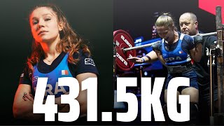 Tiffany Chapon FRA | IPF Sheffield 2024 | 10th Place | 431.5kg Total 47kg Class