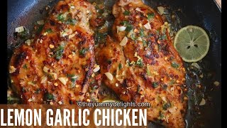 Lemon garlic chicken | lemon garlic chicken recipe | easy lemon garlic chicken | lemon chicken