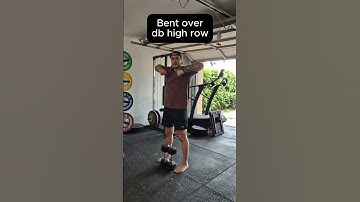 bent over DB high row