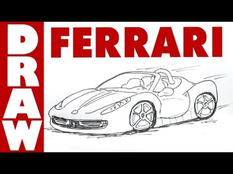 How to Draw a Ferrari 458 Spyder