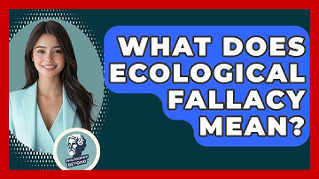 What Does Ecological Fallacy Mean? - Philosophy Beyond