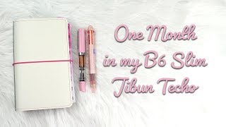 One Month in My B6 Slim Jibun Techo