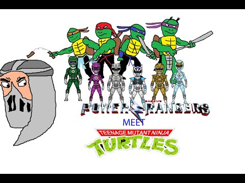 power rangers meet TMNT stop motion fan FILM - YouTube