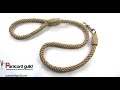 Crown knot paracord dog leash