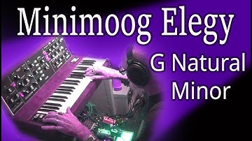 Minimoog Elegy in G Natural Minor | Ambient Moody Analog Electronic Improvisation Atmospheric