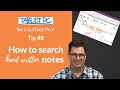 How to search your hand written notes on the Surface Pro 4