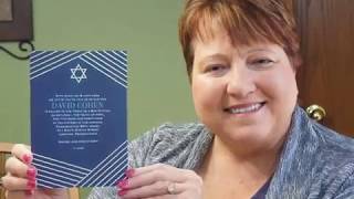 Bar Mitzvah Invitation - Modern Star