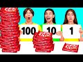 La Sfida 100 Strati di Cibo | Sfida Folle da Happy Funny