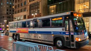MTA & NYCT Bus: MCI D4500CT on BxM8 + BxM2, BxM4, BxM6, X27, M1 @ 5th Avenue & 42nd-43rd Streets