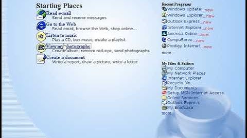 Activity Centers Windows ME Millennium Edition Build 2358 - Emir