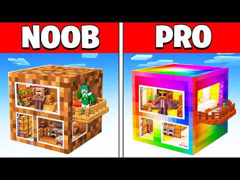 POBRE vs RICO: BLOQUES GIGANTES Batalla en Minecraft