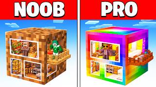 POBRE vs RICO: BLOQUES GIGANTES Batalla en Minecraft