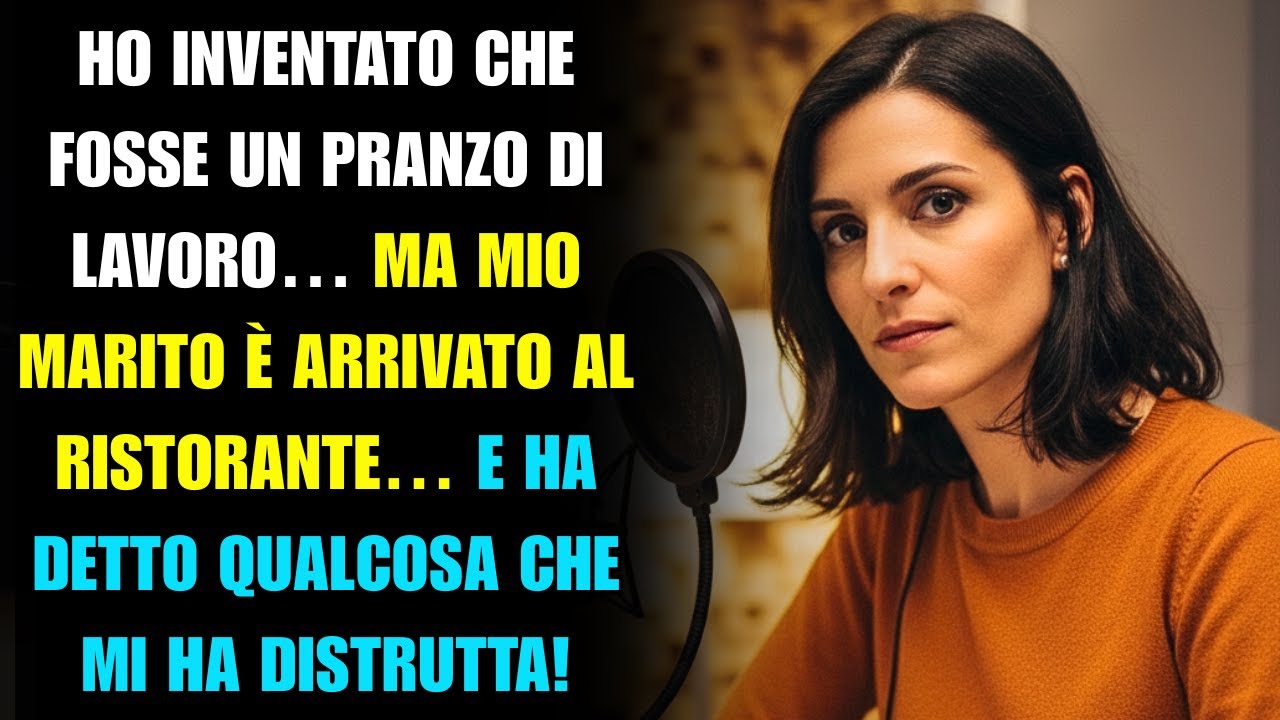 Ho inventato che fosse un pranzo di lavoro… ma mio marito è ARRIVATO al ristorante e MI HA TROVATA!