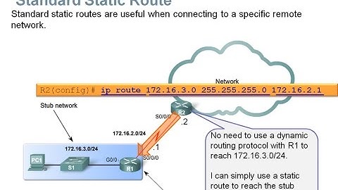 6.1 Static Routing Implementation:  Static Routing (CCNA 2: Chapter 6)