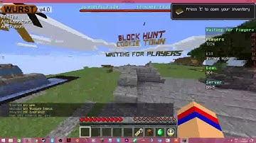 Hacking Mineplex With Wurst LEts Play BlockHunt on ep1 (LIVE STREAM)