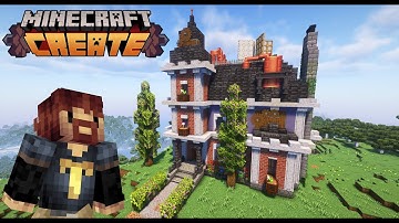 I Built the BEST Starter House in Minecraft Create Mod!
