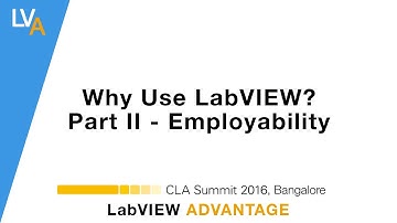 Why use LabVIEW? Part II – Market and Employability