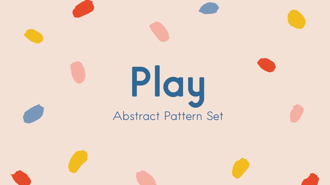 How to Use the Play Abstract Pattern Set - YouTube