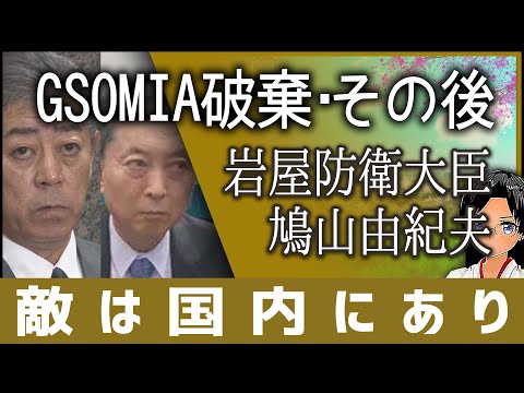 ほのかな世界 2019/08/23 GSOMIA破棄・その後　岩屋防衛大臣　鳩山由紀夫　敵は国内にあり