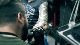 Harley Davidson Sleeve Tattoo/ Artist Bio-Mike/No Remorse Tattoo