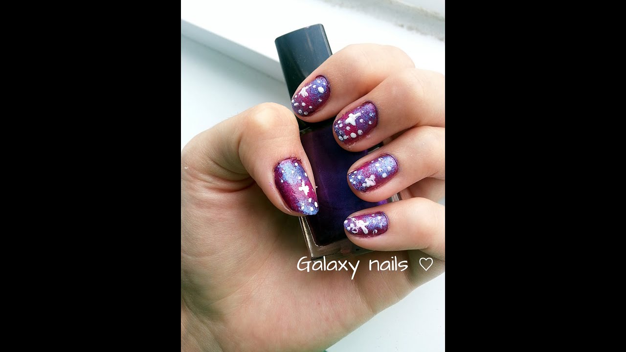 Galaxy Nails / Ongles galaxie DIY YouTube