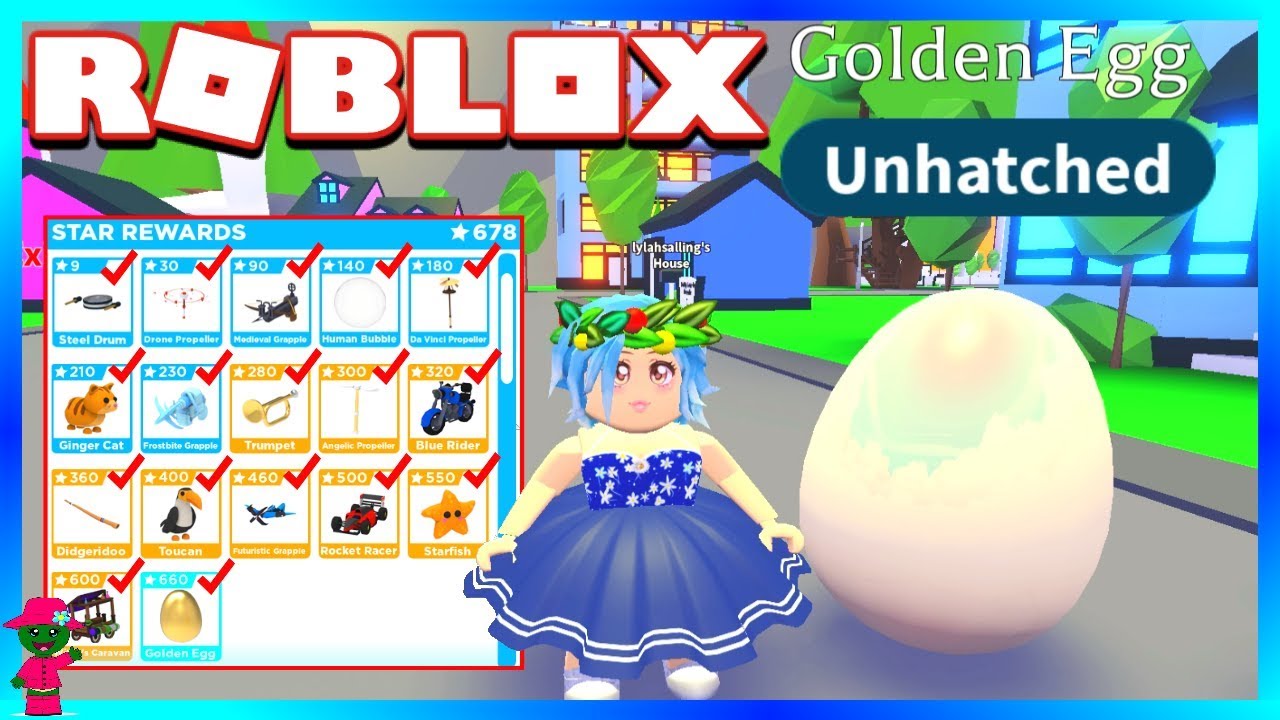 Claiming ALL The STAR REWARDS And HATCHING GOLDEN EGGS In Adopt Me