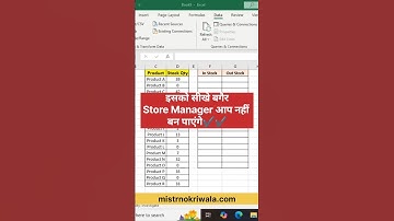 Store Manager Interview Questions #mistrnokriwala #excel #tips #interview #store