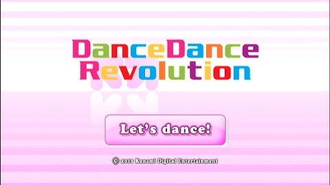 DanceDanceRevolution (2010) Wii Songlist