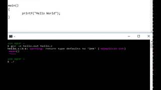 Hello World using Cygwin in Windows 10