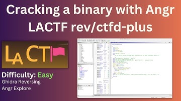 Cracking a binary using angr - LACTF 2023 - Challenge Writeup - rev/ctfd-plus