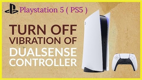 How to TURN OFF Vibration of PS5 Dualsense Controller | PS5 Sony PlayStation 5