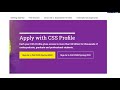 CSS Profile Step by Step Walkthrough