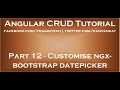 Customise ngx bootstrap datepicker