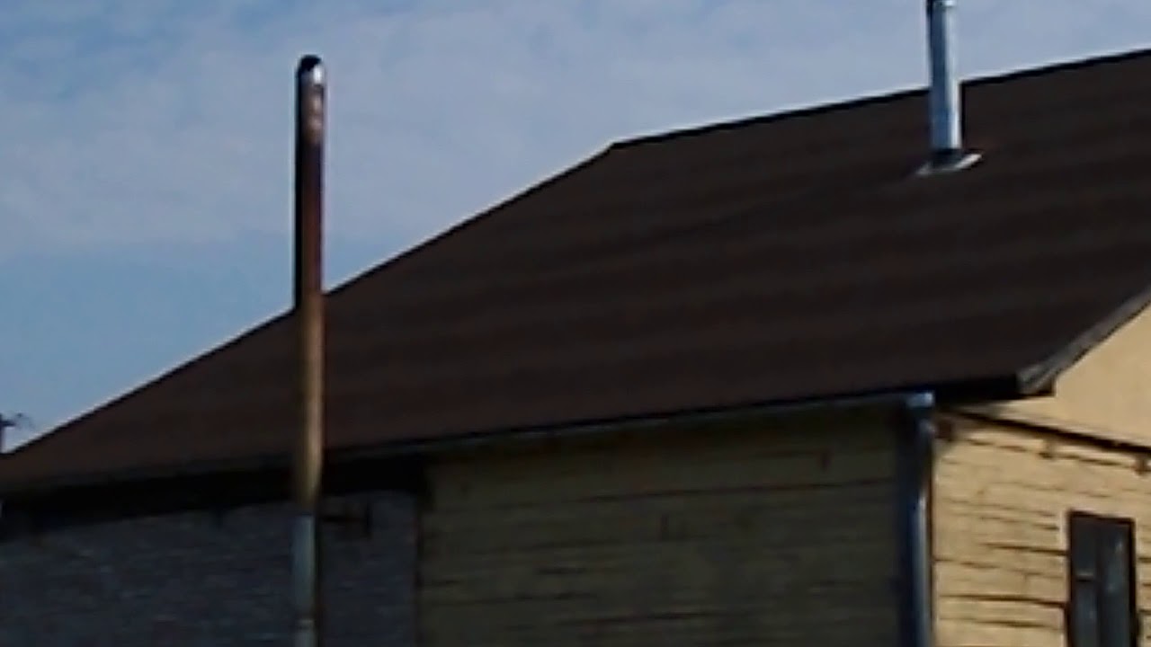 Сколько можно ? Сэндвич дымоход без крепежа. 4 метра стоит. - YouTube