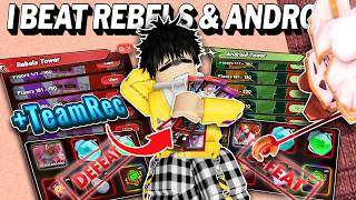 HOW I BEAT REBELS & ANDROID TOWER! + Team Rec in Anime Card Clash! screenshot 1