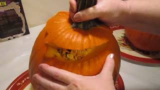 Preparing a Pumpkin for Carving