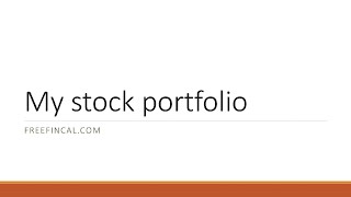 My Stock Portfolio Dec 2020