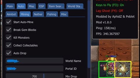 Pixel Worlds Mod v2.4.4 - Full Auto Mine Pixel Worlds