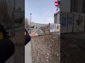 В Бишкеке начали строительство нового надземного пешеходного перехода