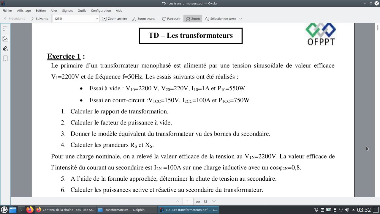 Correction exo1 #TRANSFORMATEUR