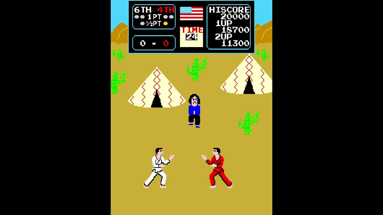 Data Driven Gamer: Karate Champ (Technos Japan, 1984 arcade, 60fps)
