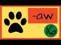 Word Families Set 16 aw Teach Your Child To Read with Common Word Endings