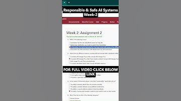 NPTEL Responsible & Safe AI Systems Week 2 Assignment Answers | NOC25‑CS118 | Jul–Dec 2025