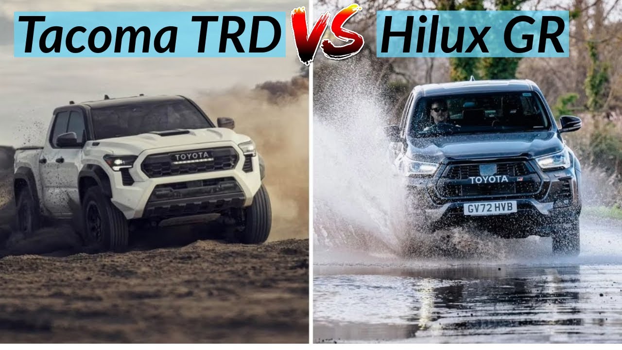 2024 Toyota Tacoma TRD Sport vs 2024 Toyota Hilux GR Sport | Truck ...