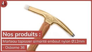 Vidéo: Marteau tapissier aimanté avec embout nylon Osborne 36 - ø12mm