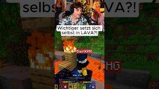Wichtiger setzt sich SELBST in LAVA bei Basti Challenge?!😯😂 Twitch/Wichtiger #wichtiger #minecraft