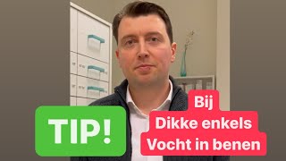 Tip bij dikke enkels en vocht in je benen